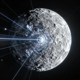 lunar - saturnine right of illumination, photorealistic, technical, royo, frazetta, laser light, crystalline shimmers, chaos, complexity, emergence,