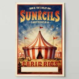 an old circus poster