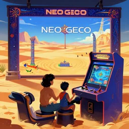 neo geo, arcade, desert game