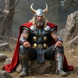 Sitting Bull as Thor