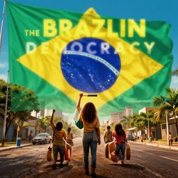 poster movie called the brazillian democracy, 8 k, hd