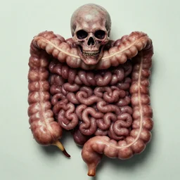 a rhizotamic small intestine horror film practical fx