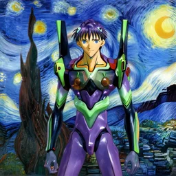 neon genesis evangelion by van gogh