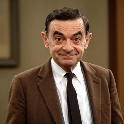 Mister Bean in sons of anarchy very detailed 8k quality hyperrealistic