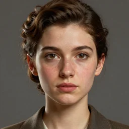 A videogame portrait of a Spanish young woman with high cheekbones. Good bone structure. Dressed in 1940s style. Highly detailed, fine Art, high detail, great lighting, 8k resolution, masterpiece, concept art, illustration, clear eyes, painting oil on canvas, octane render, HDR, trending on artstation, 4k, 8k, HD