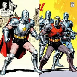 knights vs marines, silver age comic