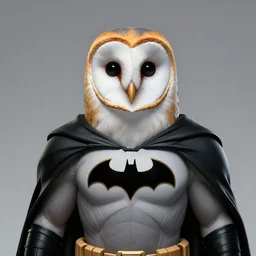 portrait a new hero barn owl based, batman syle, barn owl symbol in chest, barn owl mask, hand wraps, by yusuke murata and masakazu katsura, artstation, highly - detailed, cgsociety, pencile and ink, city in the background, dark colors, intricate details