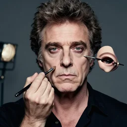 Mauricio Macri Cat's movie, Makeup and prosthetics designed by Rick Baker, Hyperreal, Head Shots Photographed in the Style of Annie Leibovitz, Studio Lighting