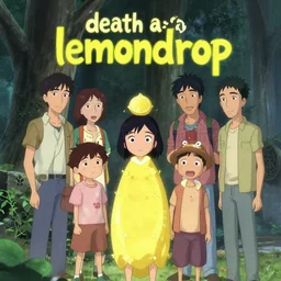 poster for a film animation called ( death as a lemondrop ), 8 k, hd, dustin nguyen, akihiko yoshida, greg tocchini, greg rutkowski, cliff chiang