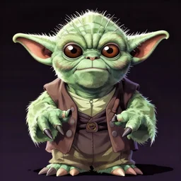 master yoda by Rumiko Takahashi, symmetrical, anime