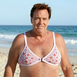 john candy wearing a bra on the beach