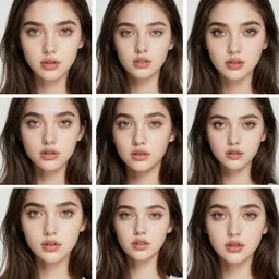 A Collage of a woman's face