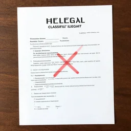 highly illegal classified document