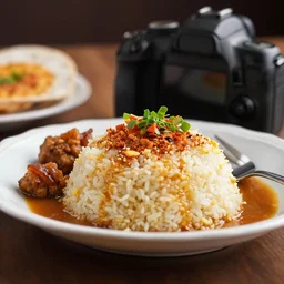 close - up focused dslr photograph of an cote d'ivoire dinner, 8 k, high detail, volumetric lighting, hyperrealism, aesthetically pleasing, studio lighting, trending