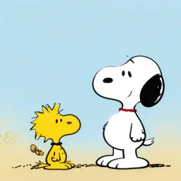snoopy and woodstock by dora carrington