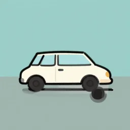 simple car, digital art