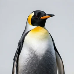 portrait of a penguin wearing a suit