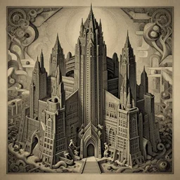 survival edifice of greed, detailed, intricate, aesthetic, artistic, 8 k resolution