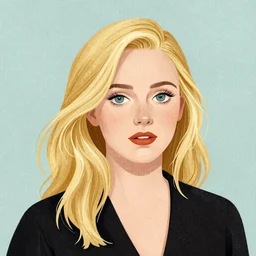 illustration of Elle Fanning, by Sienkiewicz