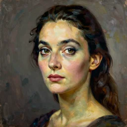 portrait of a beautiful woman, oil painting by Dali