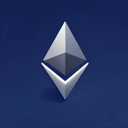 ethereum logo, isometric