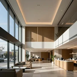 a high end amenity space in a class a california tech office
