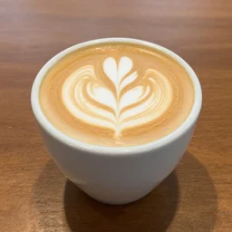 most attractive cup of flat white coffee ever