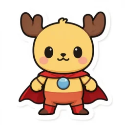 cute miss mascot osselait osselait cubone super hero sticker art, cronobreaker, beeple game icon