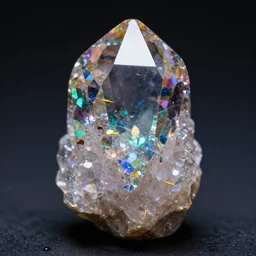 a beautiful, colorful, shiny crystal