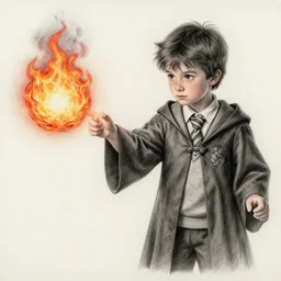 a young wizard casting a fireball | | pencil sketch, realistic shaded, fine details, high detail, real life skin, freckles, 8 k, stunning detail, realistic shaded lighting poster by greg rutkowski, magali villeneuve, artgerm, jeremy lipkin and michael garmash and rob rey