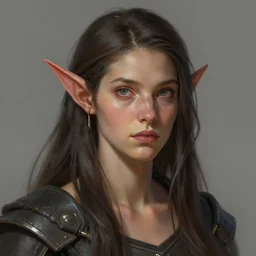 of orc female portrait by greg rutkowski, trending on artstation