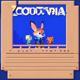 screenshot from Zootopia NES game (c) 1986 Nintendo