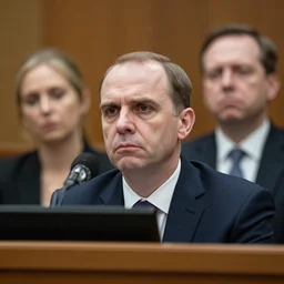 pinhead testifying in court, detailed faces