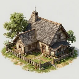 Village, concept art by Natasha Tan, highly detailed, ultra detailed, ultra realistic, trending on artstation