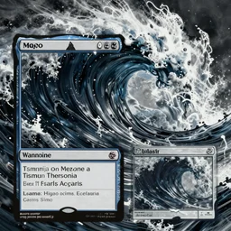 tsunami, digital art, magic the gathering, mtg, by greg rutkowski, trending on artstation