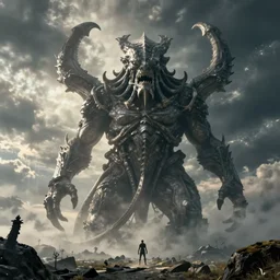 still image of eldritch horror cthulhu in skyrim, unreal engine