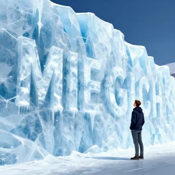 mile high wall of ice, by tyler edlin, digital art trending on artstation