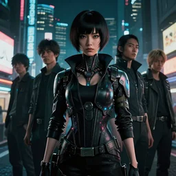 photo portrait of a japanese cyberpunk from cyber city oedo 8 0 8, future tokyo, film noir, high detail, intricate detail, golden ratio, cinematic lighting, ghost in the shell, night, by sachin teng and sergey kolesov and ruan jia and heng z and wlop. beautiful, scifi, fantasy, hyper detailed, octane render, trending on artstation