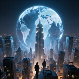 a futuristic city in the sky global illumination ray tracing 8 k hd resolution, by ilya kuvshinov and cushart krentz and gilleard james