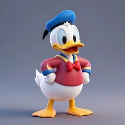 3d render of Donald duck