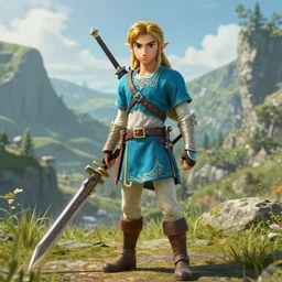 Zelda in Skyrim 4K quality super realistic