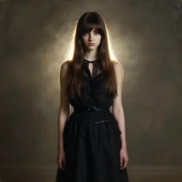 a dior fashion model studio backlit portrait of sombre anime girl, painting by gaston bussiere, craig mullins, j. c. leyendecker
