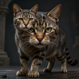 the greek god of cats. unreal engine 5. realistic. photo realism. highly detailed masterpiece. aesthetic. hard edges. cinematic. epic. dramatic. by bussiere, shigenori soejima