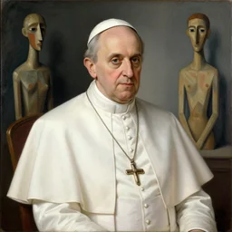 Portrait of Pope Innocent X by Velasquez painting by Pablo Picasso and Chaïm Soutine and Alberto Giacometti
