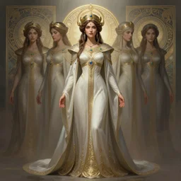ancient queen hulya avsar, symetrical, diffuse lighting, fantasy, intricate, elegant, highly detailed, lifelike, photorealistic, digital painting, artstation, illustration, concept art, 4 k, smooth, sharp focus, art by john collier and albert aublet and krenz cushart and artem demura and alphonse mucha
