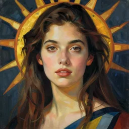 beautiful portrait girl style sun dynasty robert sonia delaunay h. r. giger