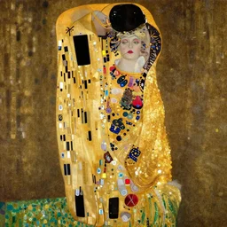 highly detailed portrait of an dancing elegant lady in a golden sequin shawl, finer details, concept art, smooth, sharp focus, illustration, by gustav klimt, trending on artstation.