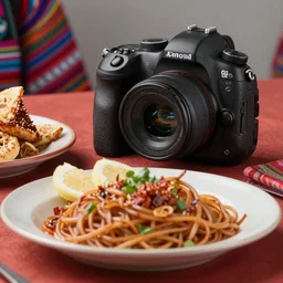 close - up focused dslr photograph of an bolivian dinner, 8 k, high detail, volumetric lighting, hyperrealism, aesthetically pleasing, studio lighting, trending