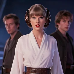 portrait of Taylor Swift as Princess Leia in Star Wars, ambient lighting, 4k, anime key visual, lois van baarle, ilya kuvshinov, rossdraws, artstation
