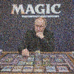 Press release photo of Vladimir Putin playing Magic the Gathering on a large tournament, he's thinking what card he should play, high quality, 8k,